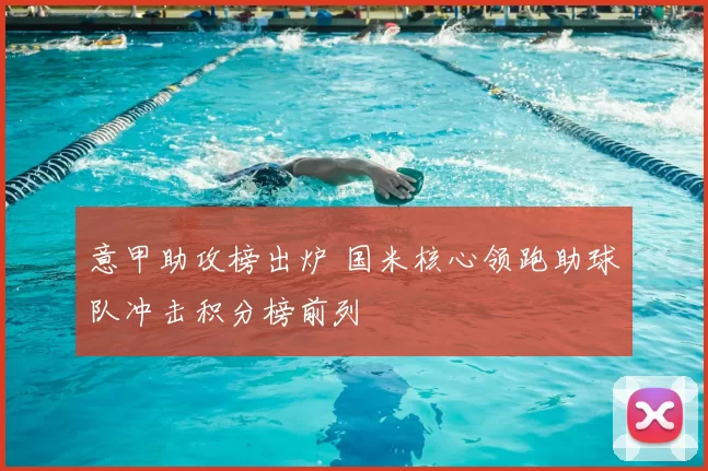 意甲助攻榜出炉 国米核心领跑助球队冲击积分榜前列