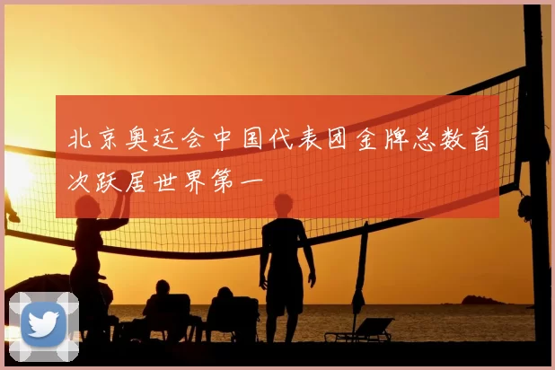 北京奥运会中国代表团金牌总数首次跃居世界第一